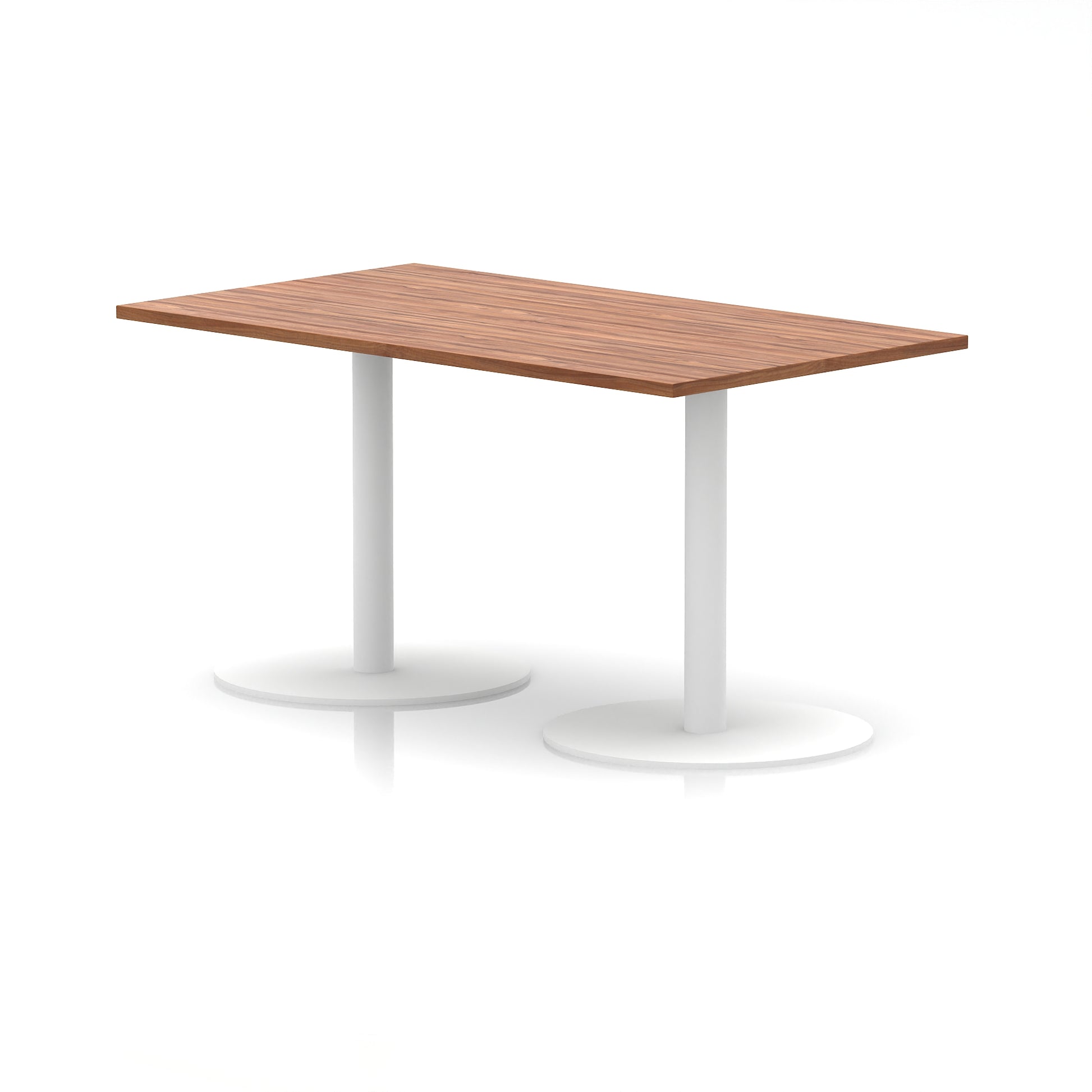 Italia Rectangular Poseur Table White Leg