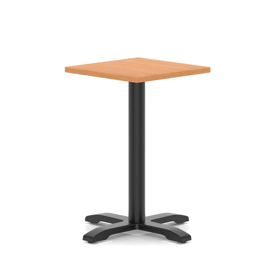 EE - Italia Square Poseur Table With Cross Base Black Leg