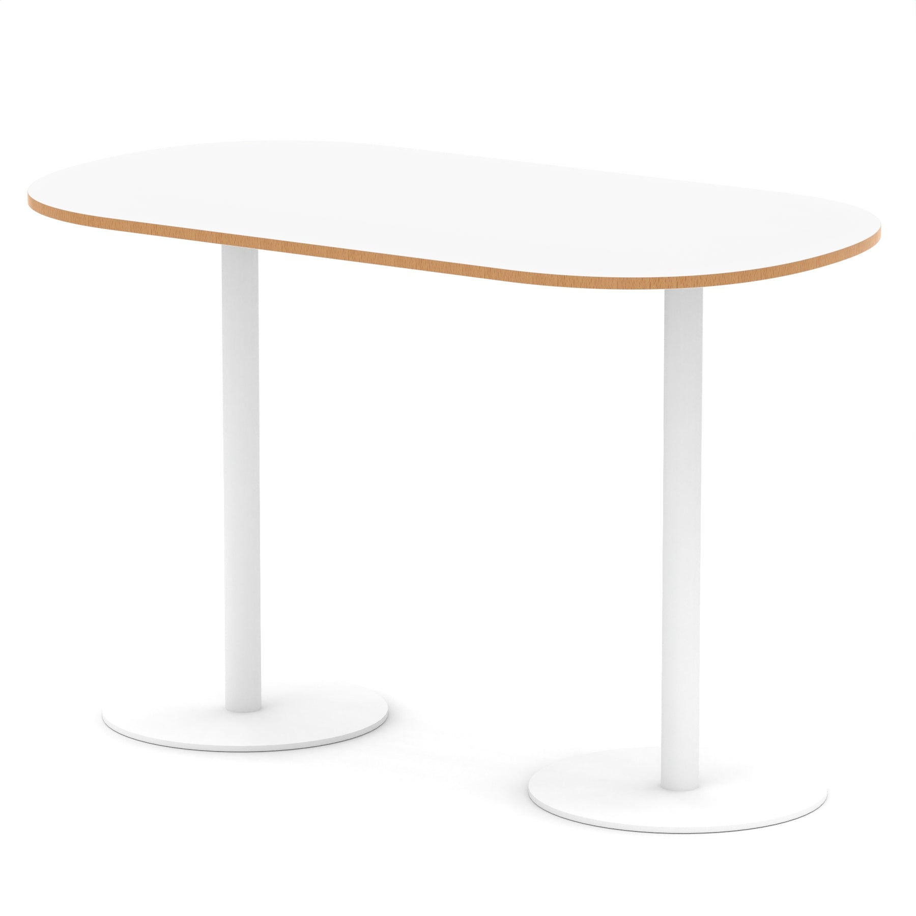 Italia Boardroom Table White Leg