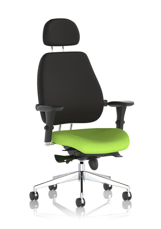 Chiro Plus Ultimate High Back Ergonomic Posture Chair with Arms and Headrest