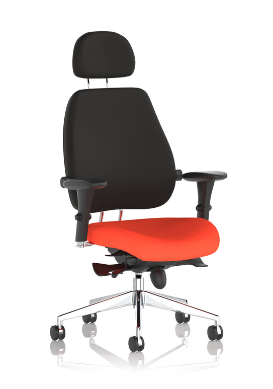 Chiro Plus Ultimate High Back Ergonomic Posture Chair with Arms and Headrest