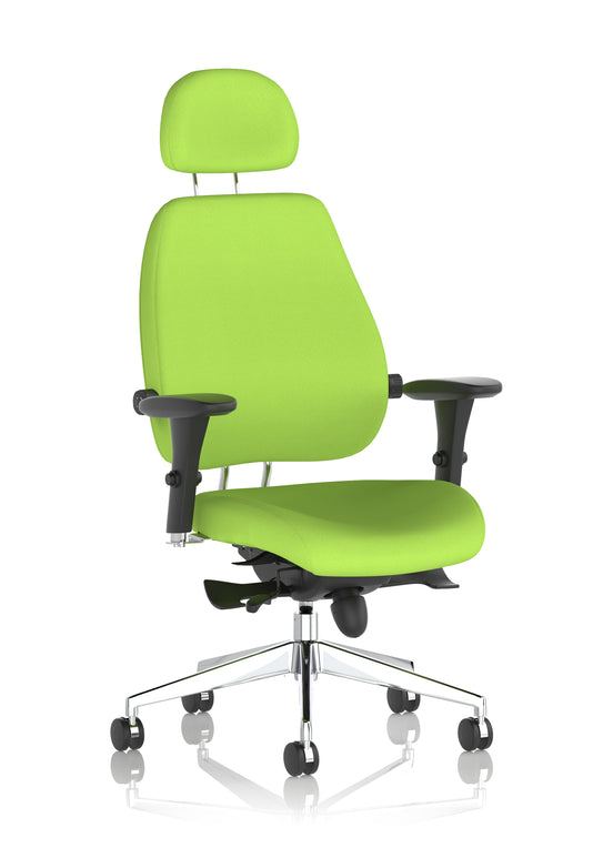 Chiro Plus Ultimate High Back Ergonomic Posture Chair with Arms and Headrest