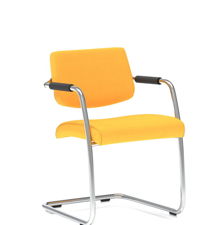 Havanna Medium Back Cantilever Visitor Chair with Arms