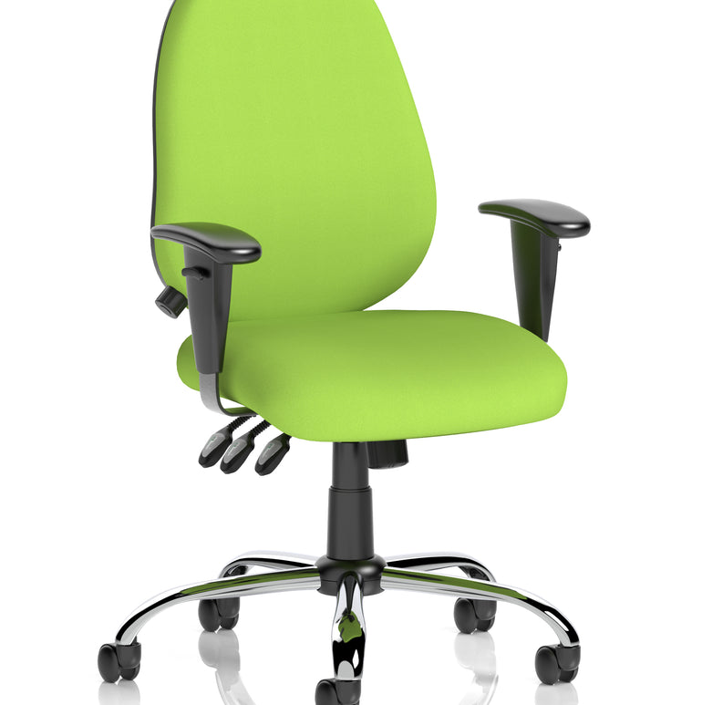 Lisbon Medium Back Task Operator Office Chair with Height Adjustable Arms