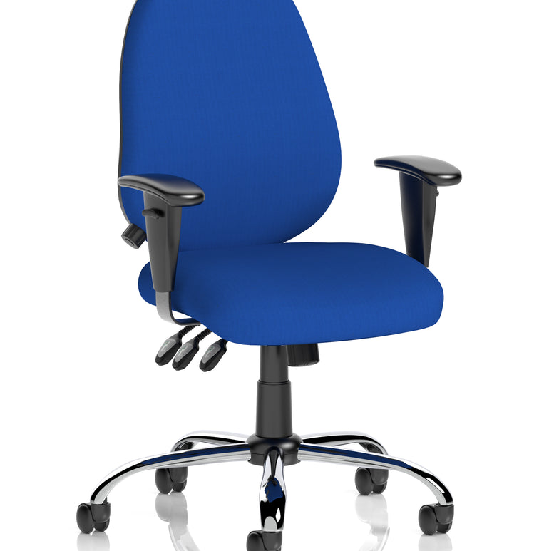 Lisbon Medium Back Task Operator Office Chair with Height Adjustable Arms