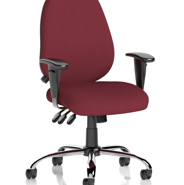 Lisbon Medium Back Task Operator Office Chair with Height Adjustable Arms
