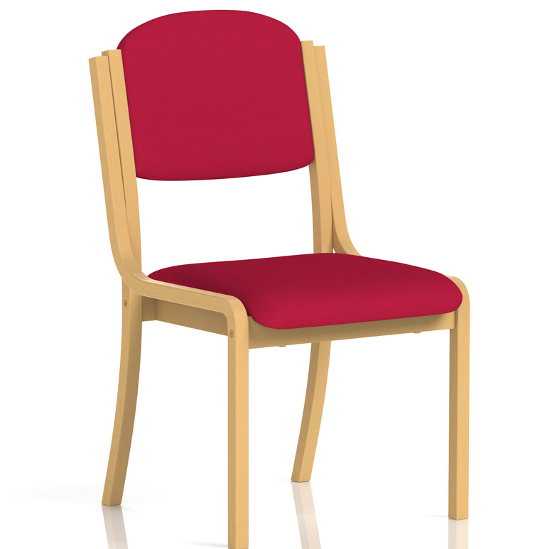 Madrid Wooden Frame Visitor Chair with Arms