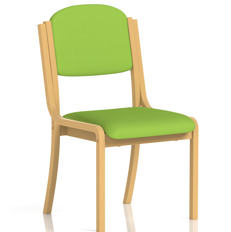 Madrid Wooden Frame Visitor Chair with Arms