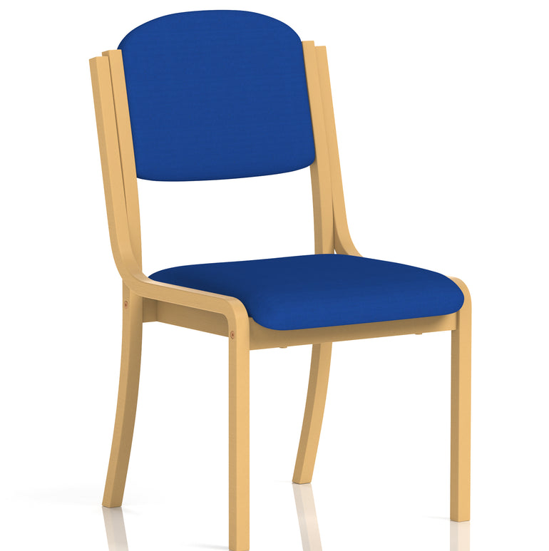 Madrid Wooden Frame Visitor Chair with Arms