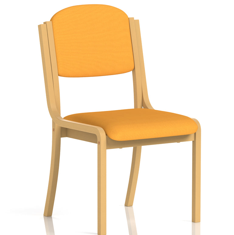 Madrid Wooden Frame Visitor Chair with Arms