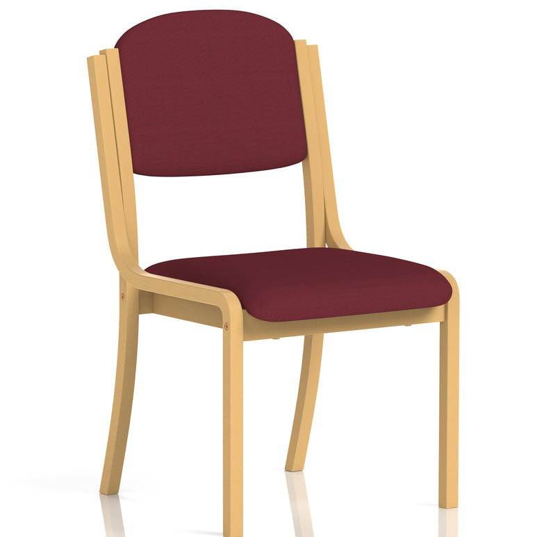 Madrid Wooden Frame Visitor Chair with Arms