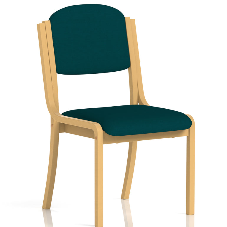 Madrid Wooden Frame Visitor Chair with Arms