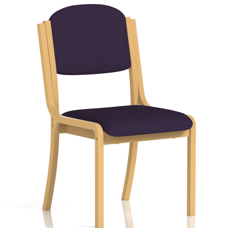 Madrid Wooden Frame Visitor Chair with Arms