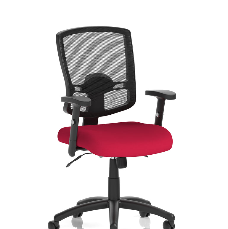 Portland II Medium Mesh Back Task Operator Office Chair with Arms