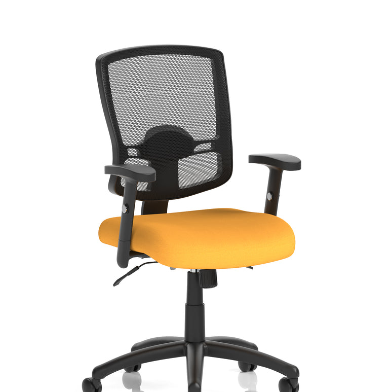 Portland II Medium Mesh Back Task Operator Office Chair with Arms