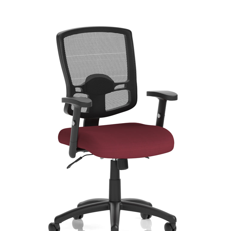 Portland II Medium Mesh Back Task Operator Office Chair with Arms