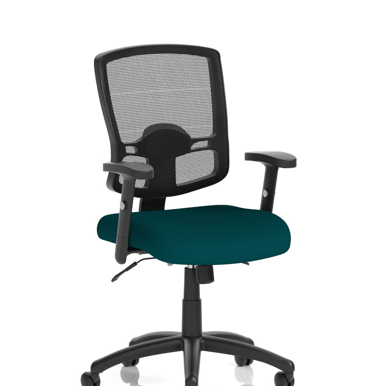 Portland II Medium Mesh Back Task Operator Office Chair with Arms
