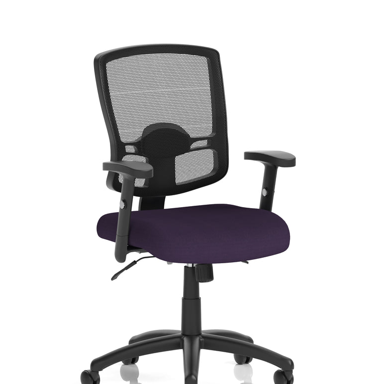 Portland II Medium Mesh Back Task Operator Office Chair with Arms