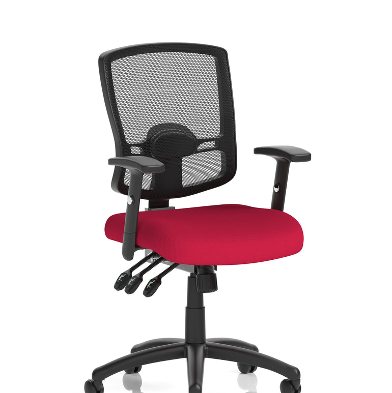 Portland III High Mesh Back Task Operator Office Chair with Arms