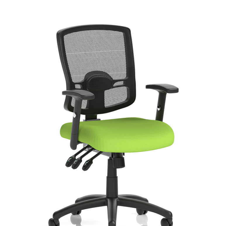 Portland III High Mesh Back Task Operator Office Chair with Arms