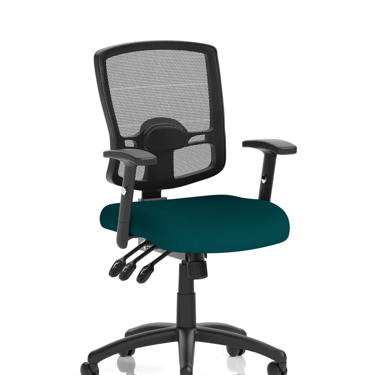 Portland III High Mesh Back Task Operator Office Chair with Arms