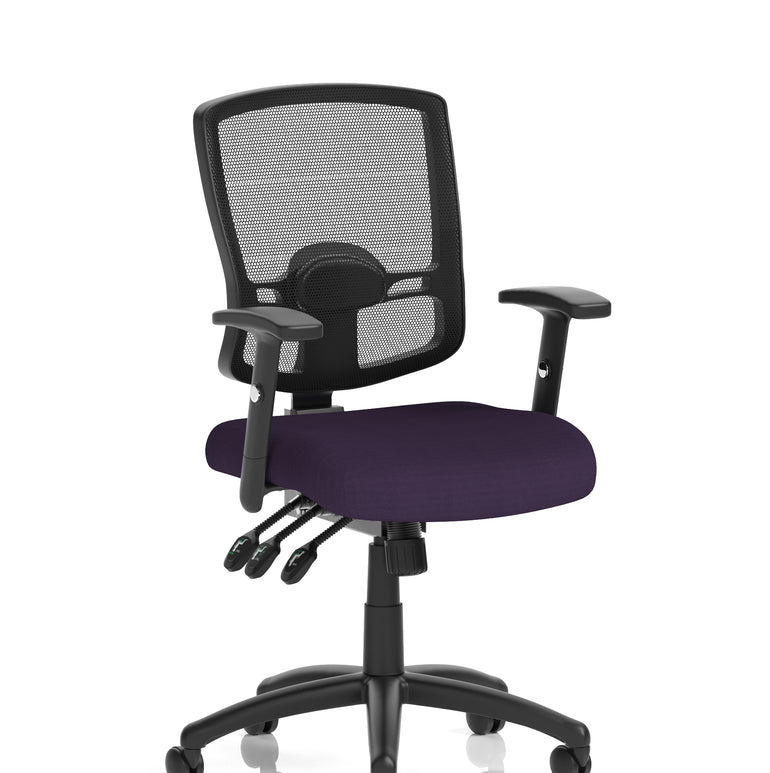 Portland III High Mesh Back Task Operator Office Chair with Arms
