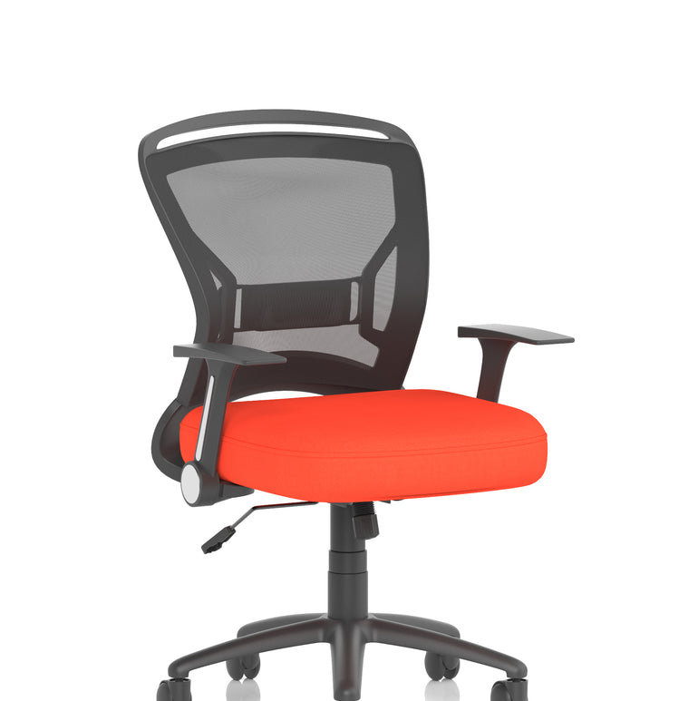 Zeus Medium Mesh Back Task Operator Office Chair with Arms