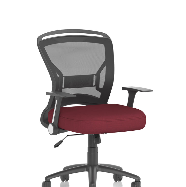 Zeus Medium Mesh Back Task Operator Office Chair with Arms