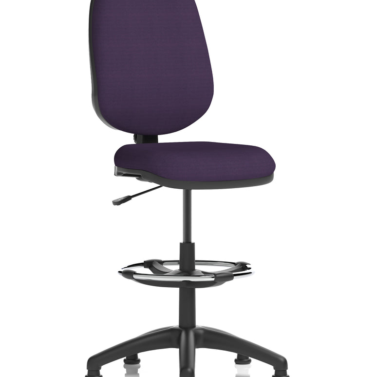 Eclipse Plus I Medium Back Task Operator Office Chair with Hi Rise Draughtsman Kit