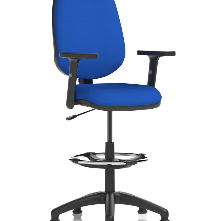 Eclipse Plus I Medium Back Task Operator Office Chair with Hi Rise Draughtsman Kit