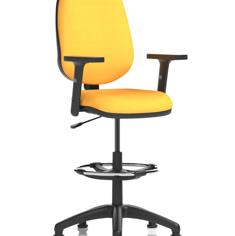 Eclipse Plus I Medium Back Task Operator Office Chair with Hi Rise Draughtsman Kit