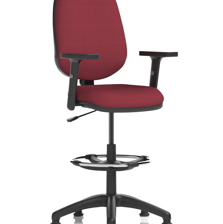 Eclipse Plus I Medium Back Task Operator Office Chair with Hi Rise Draughtsman Kit