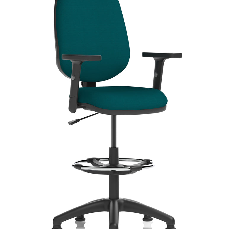 Eclipse Plus I Medium Back Task Operator Office Chair with Hi Rise Draughtsman Kit