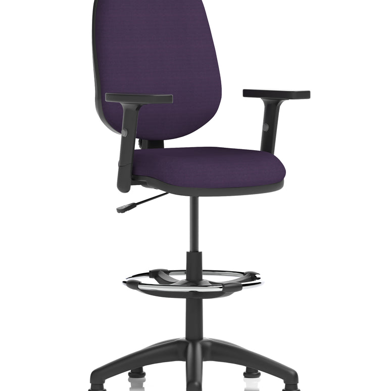 Eclipse Plus I Medium Back Task Operator Office Chair with Hi Rise Draughtsman Kit