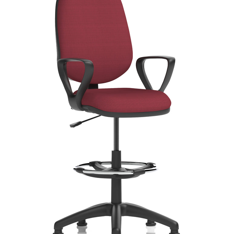 Eclipse Plus I Medium Back Task Operator Office Chair with Hi Rise Draughtsman Kit