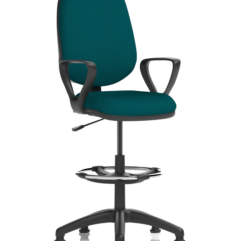 Eclipse Plus I Medium Back Task Operator Office Chair with Hi Rise Draughtsman Kit