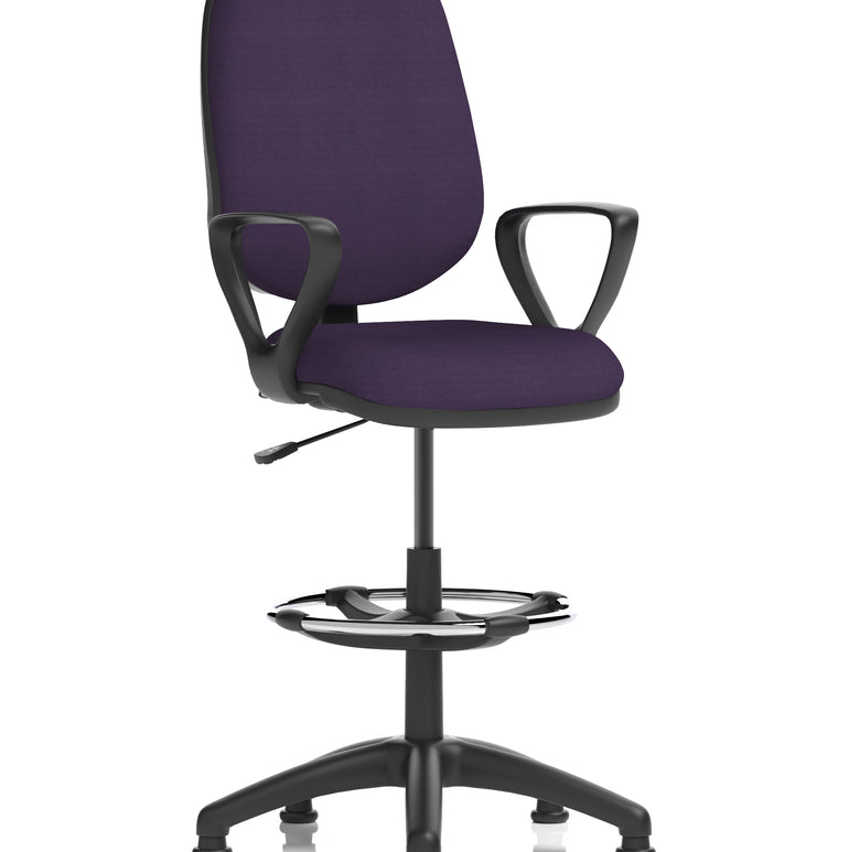 Eclipse Plus I Medium Back Task Operator Office Chair with Hi Rise Draughtsman Kit