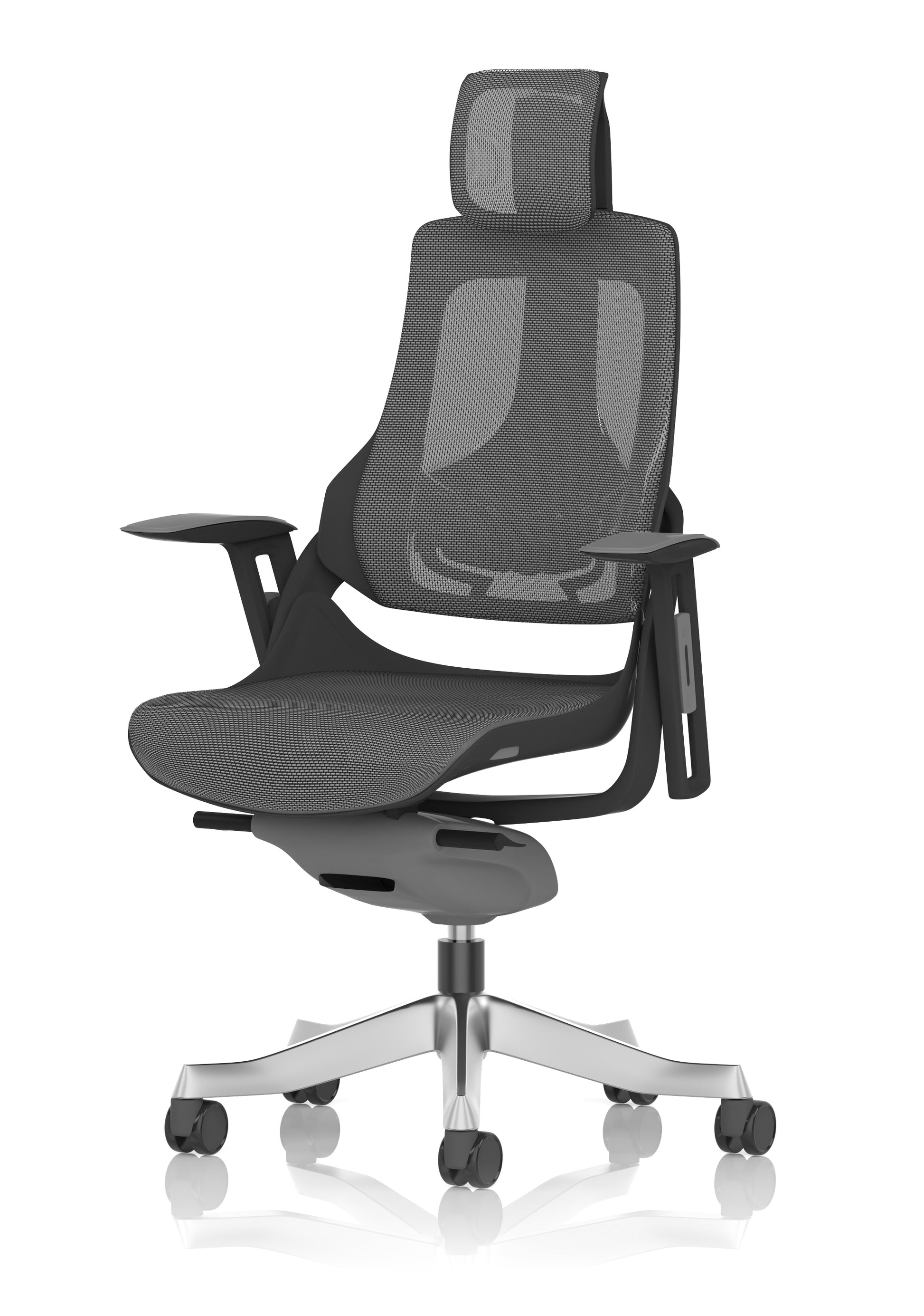 Zure High Back Black Shell Executive Office Chair with Arms