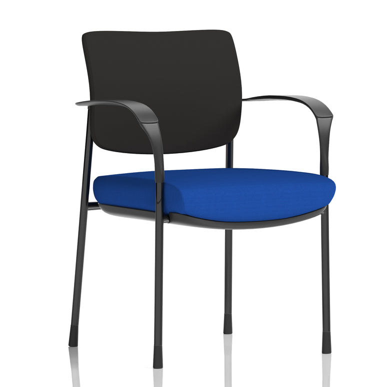 Brunswick Deluxe Medium Back Stacking Visitor Office Chair with Arms