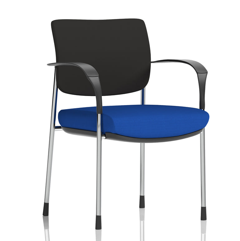 Brunswick Deluxe Medium Back Stacking Visitor Office Chair with Arms