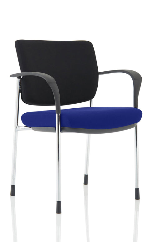 Brunswick Deluxe Medium Back Stacking Visitor Office Chair with Arms