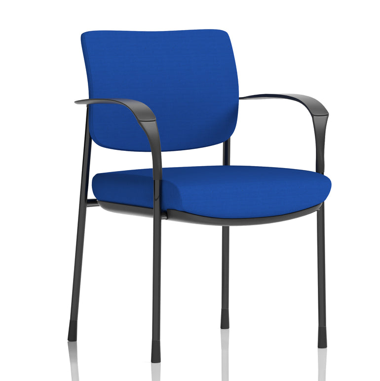 Brunswick Deluxe Medium Back Stacking Visitor Office Chair with Arms