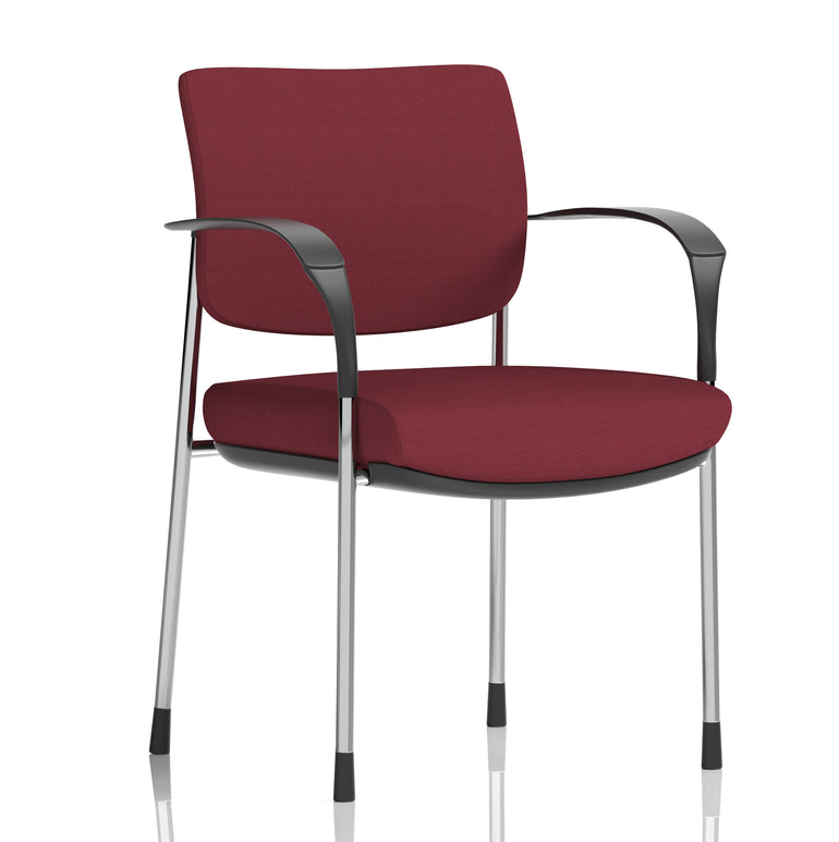 Brunswick Deluxe Medium Back Stacking Visitor Office Chair with Arms