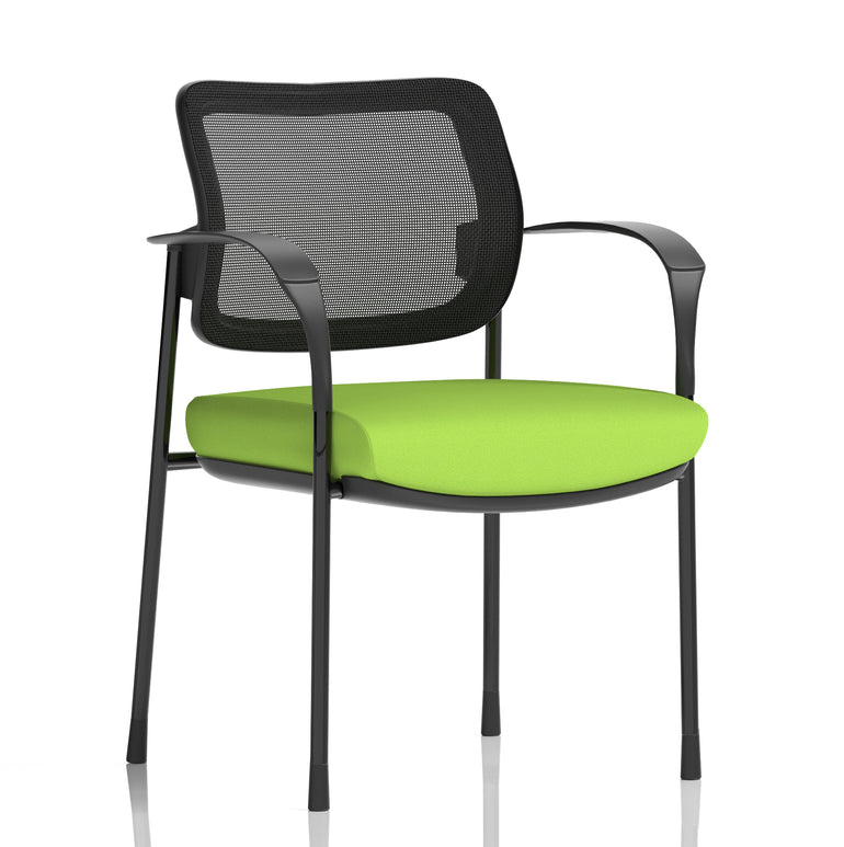 Brunswick Deluxe Medium Back Stacking Visitor Office Chair with Arms