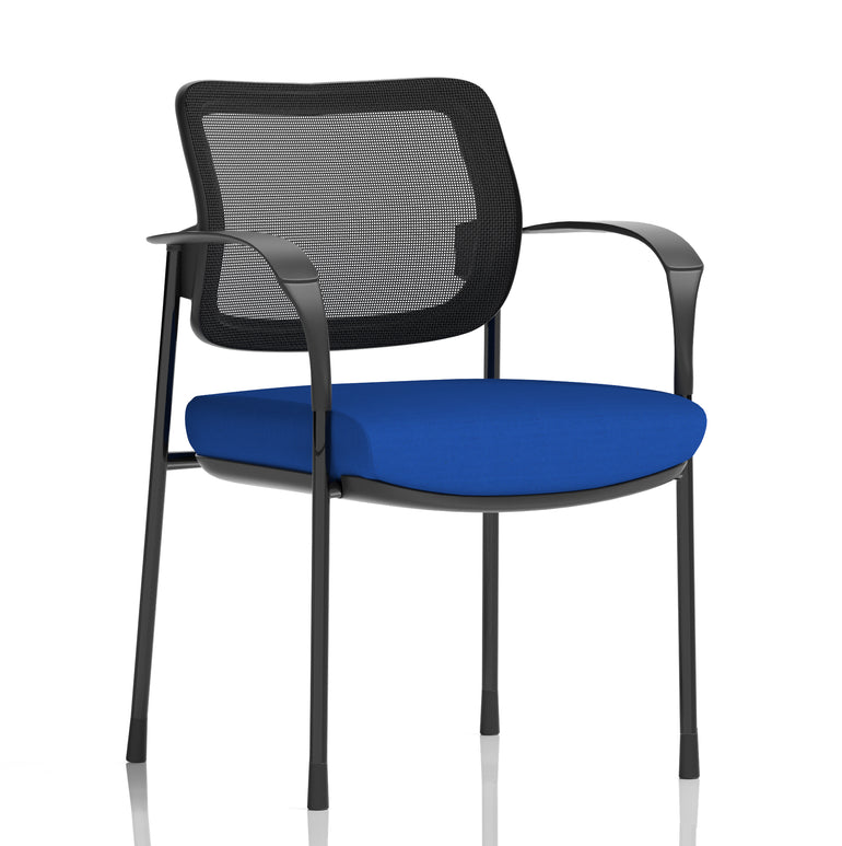 Brunswick Deluxe Medium Back Stacking Visitor Office Chair with Arms