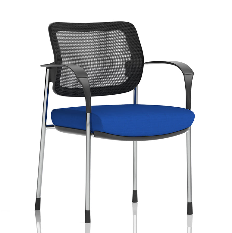 Brunswick Deluxe Medium Back Stacking Visitor Office Chair with Arms