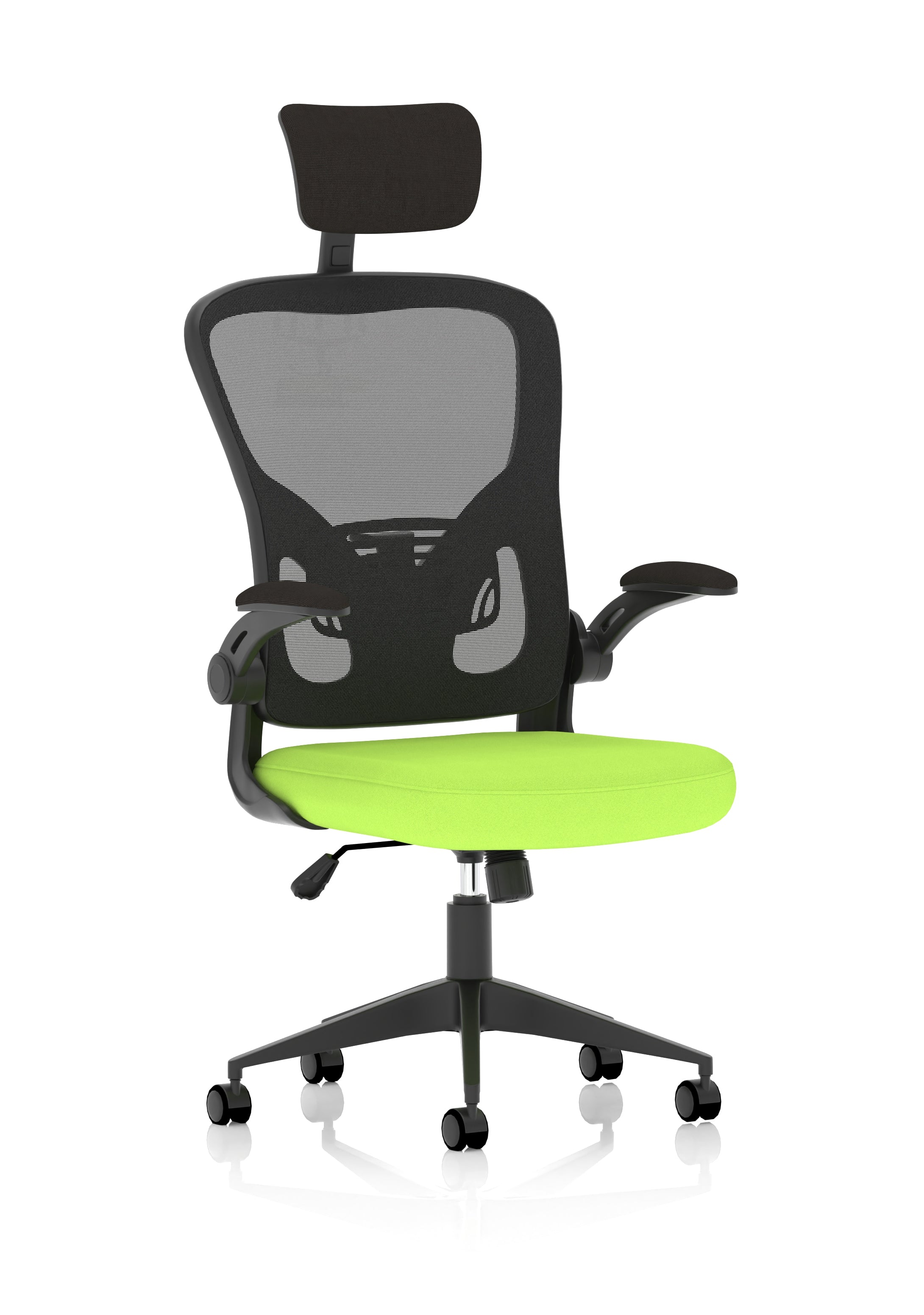 Office chair with online folding armrest