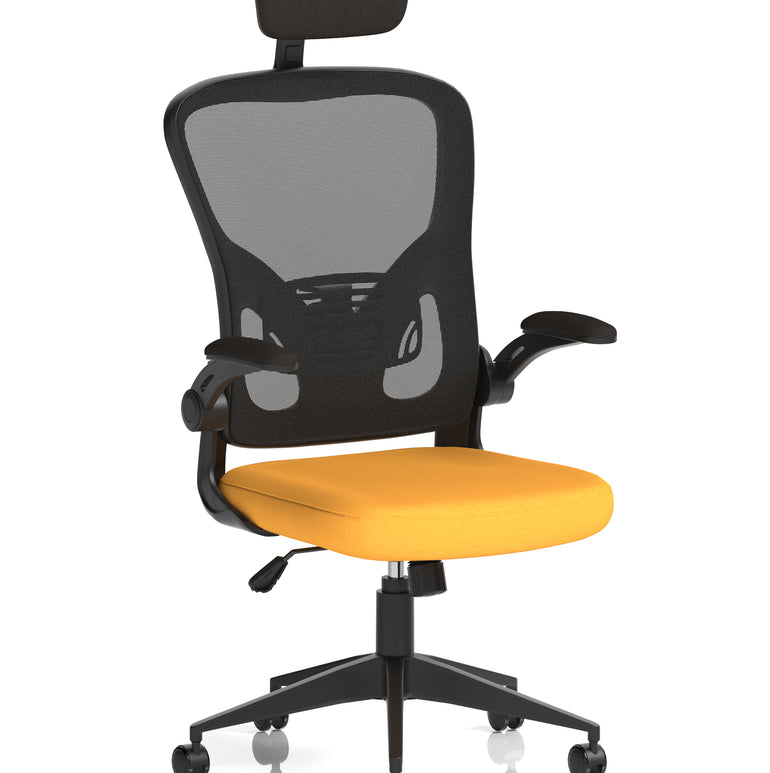 Ace Executive Mesh Chair With Folding Arms