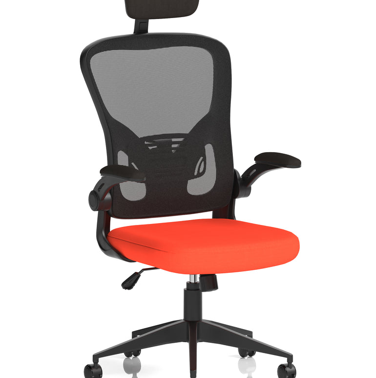 Ace Executive Mesh Chair With Folding Arms