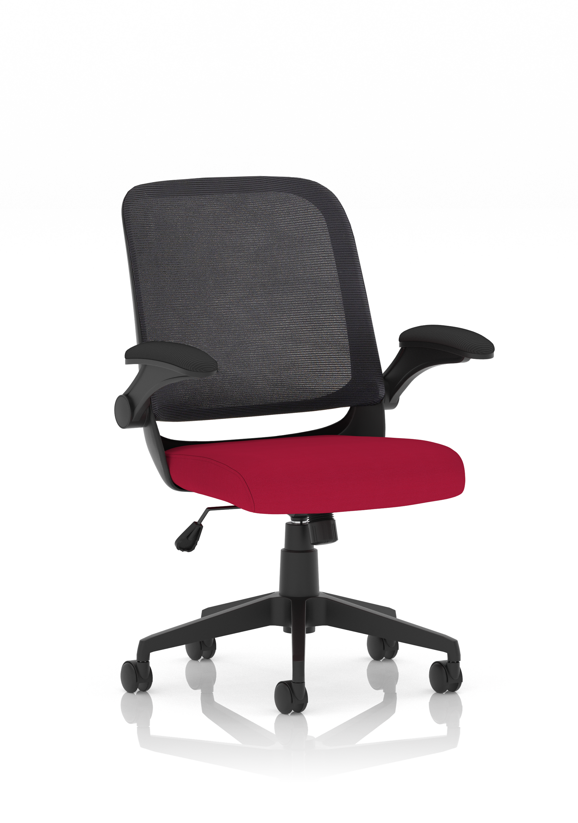 Crew Task Operator Mesh Chair With Folding Arms